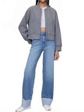 Gap Petite Mid Rise Cuffed '90s Loose Jeans NWT Medium Indigo Sz 29 Petite / 8P